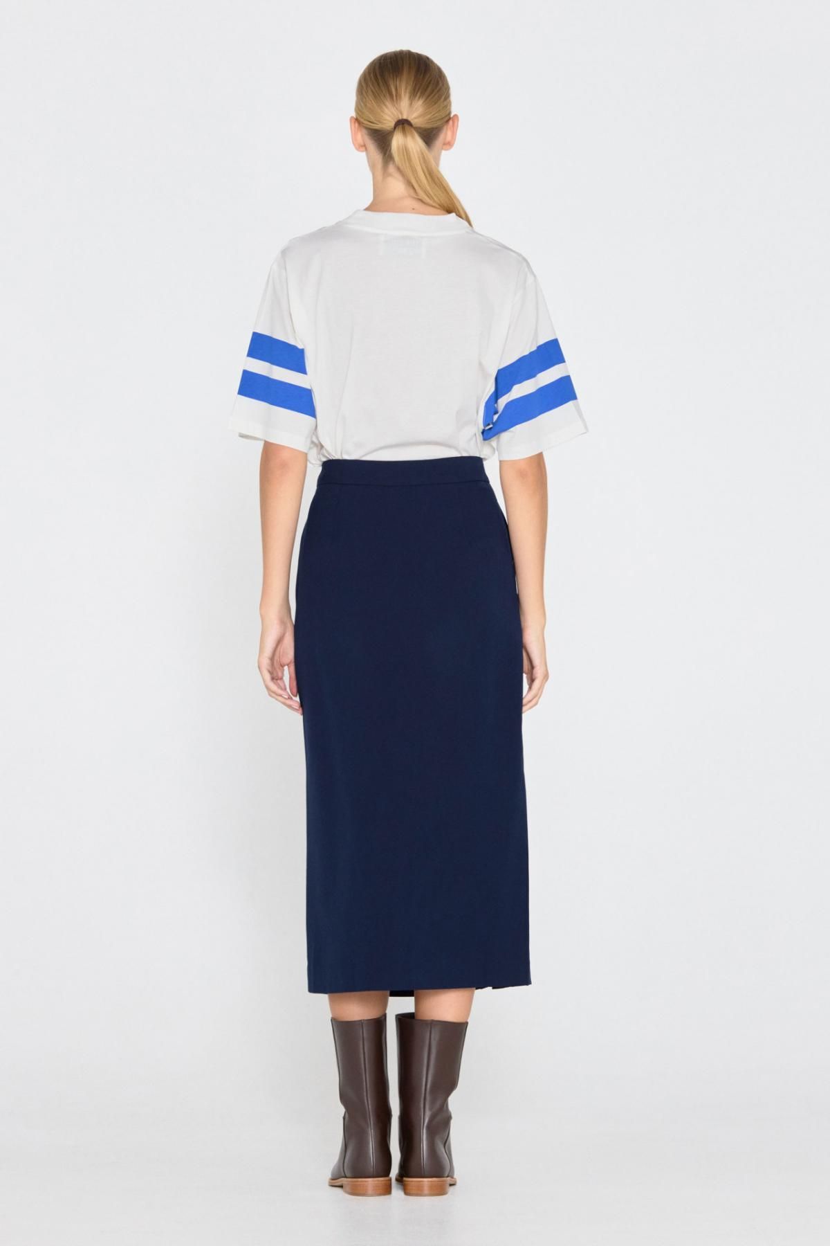 타이니코튼 레터링 루즈핏 반팔 티셔츠 AW24-728104 BLANCO - 상세 이미지 5