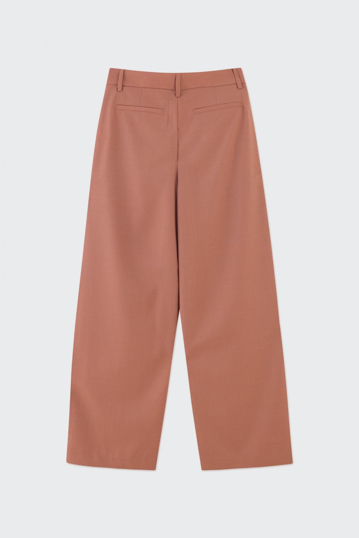 타이니코튼 플리츠 와이드 슬랙스 팬츠 AW24-758P78 DESNUDO - 상세 이미지 3