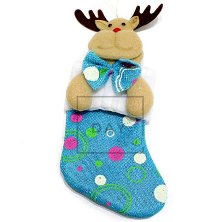데이슬롯 루돌프 양말장식 성탄절인형장식 성탄선물주머니 산타선물