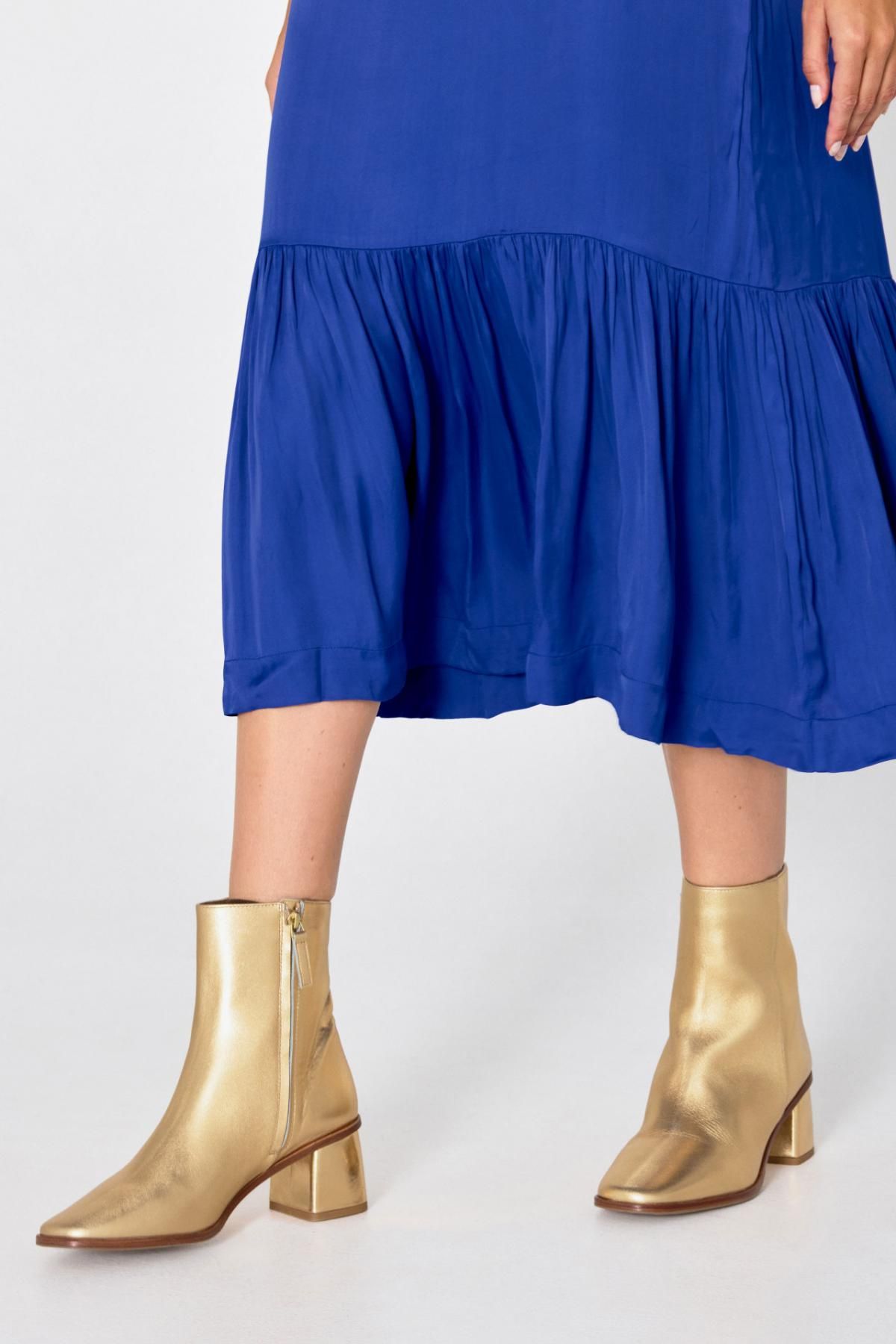 타이니코튼 메탈릭 골드 레더 앵클부츠 AW24-762P66 DORADO - 상세 이미지 5