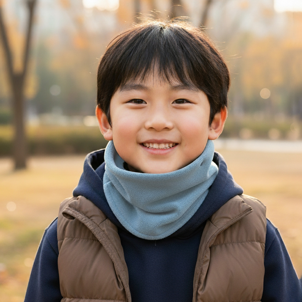 유아 아동 키즈 여아 남아 초등 어린이 학생 아이 겨울 넥 워머 방한 머플러 목도리 - 상세 이미지 3