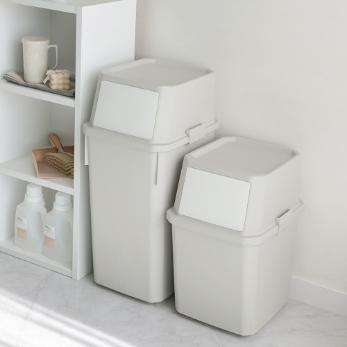 모리 적층 분리수거함 40L (그레이) 이미지 6
