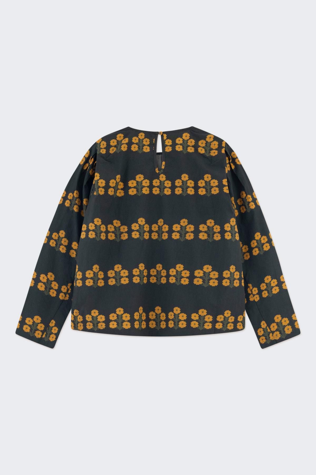 타이니코튼 플라워 패턴 유니크 블라우스 AW24-725P81 ONE COLOR - 상세 이미지 2