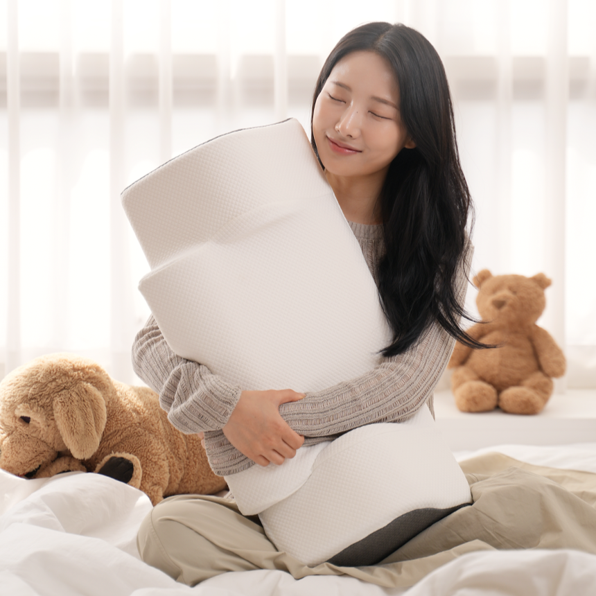에어웨이필로우 경추베개 일자목 거북목 옆으로자는 숙면 코골이 수면 낮은 굴곡형 경추 베개