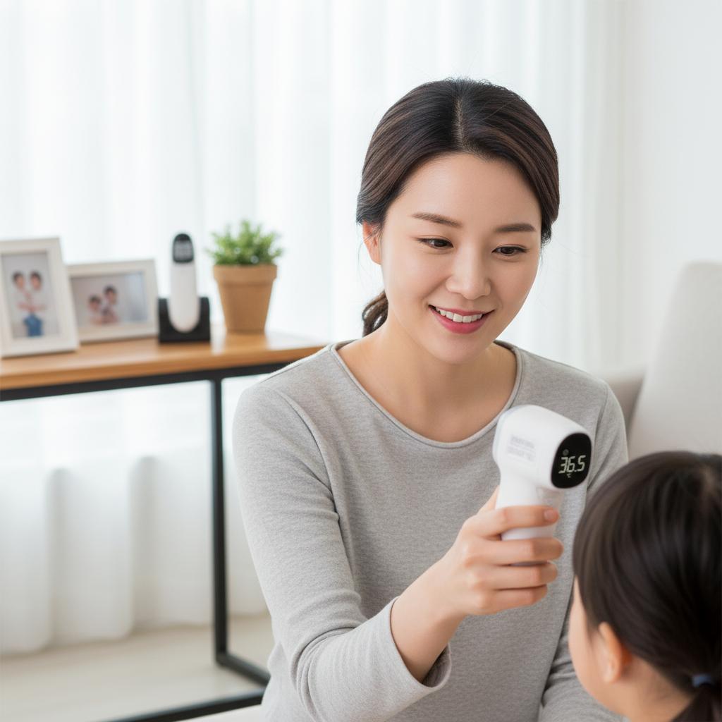비접촉 국산 적외선 온도계 - 상품 이미지