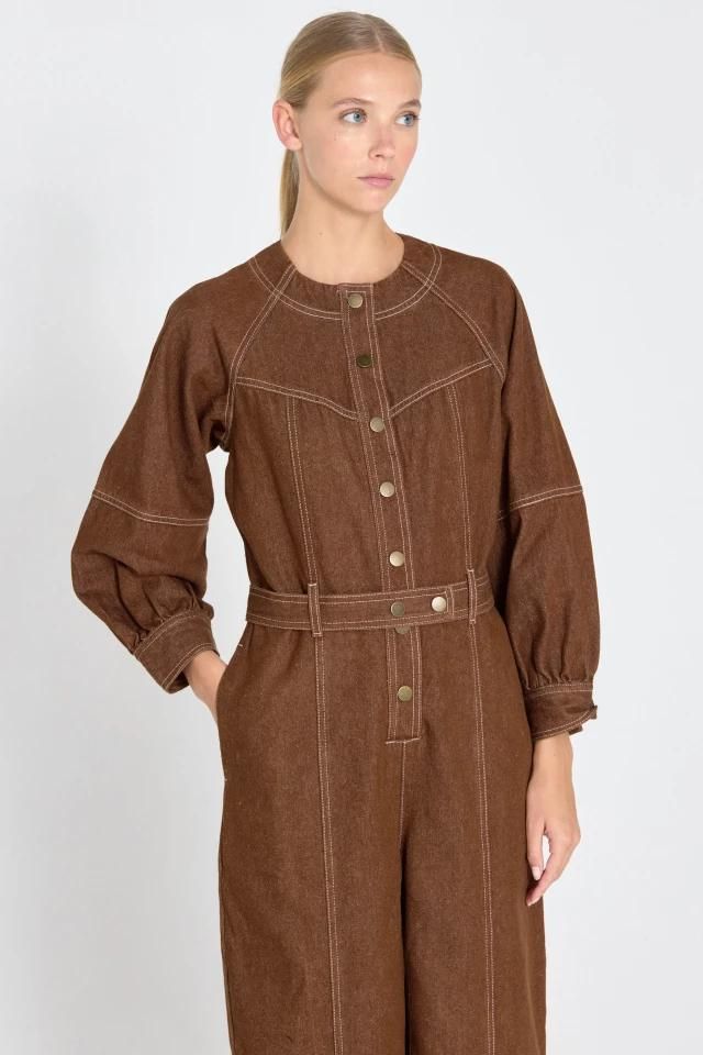 타이니코튼 유틸리티 브라운 점프수트 AW24-649M06 ONE COLOR - 상세 이미지 4