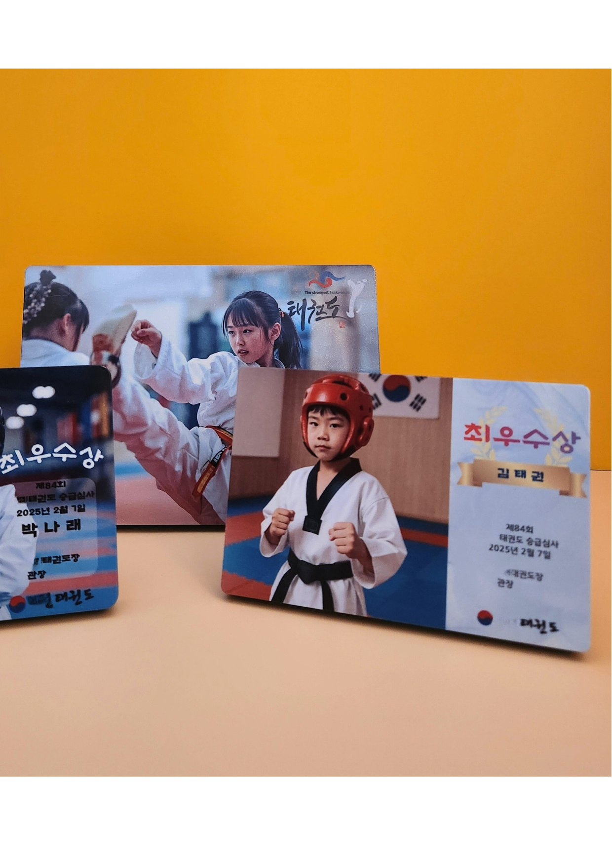 포토테이블 액자 사진 탁상용 미니 사진액자 학원 단체 맞춤 - 상세 이미지 3