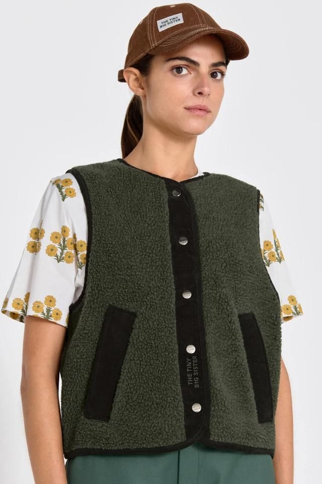 타이니코튼 시즌 트렌디 플리스 베스트 AW24-661K12 ONE COLOR - 상세 이미지 3