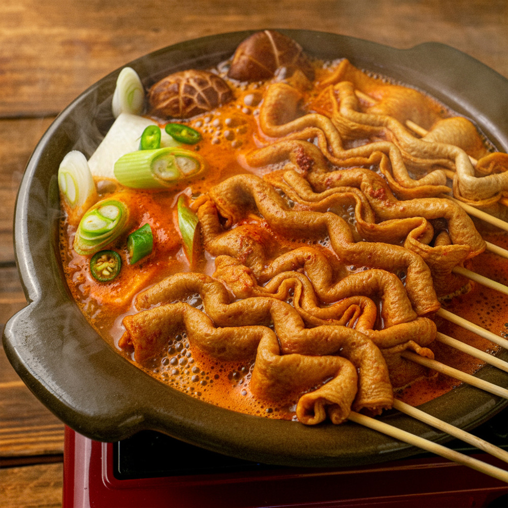 연육 75%, 고급 어묵으로 만든 어묵만 꼬치어묵 매운맛 365g (어묵10개+매운소스) - 상세 이미지 2