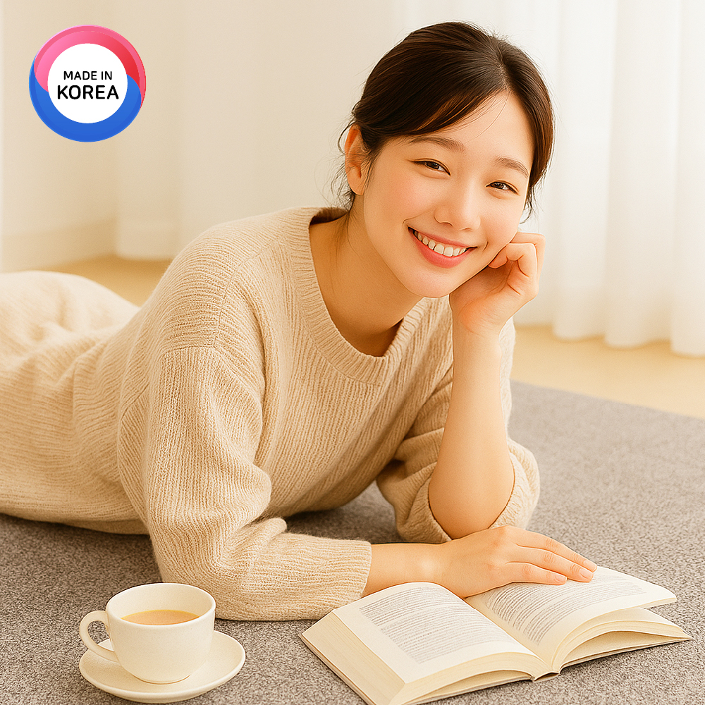 해든마루 골드에디션 전기장판 러그형 쇼파용 탄소열선 원적외선 온열매트 세탁가능 자동OFF 그레이 - 상품 이미지