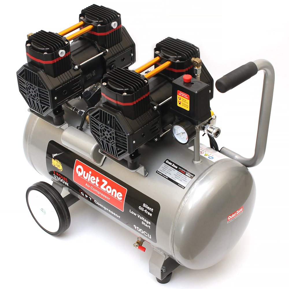 콰이어트존 콤프레샤 1400W 스틸 에어콤프레샤 컴프레셔 400CU 이미지 3
