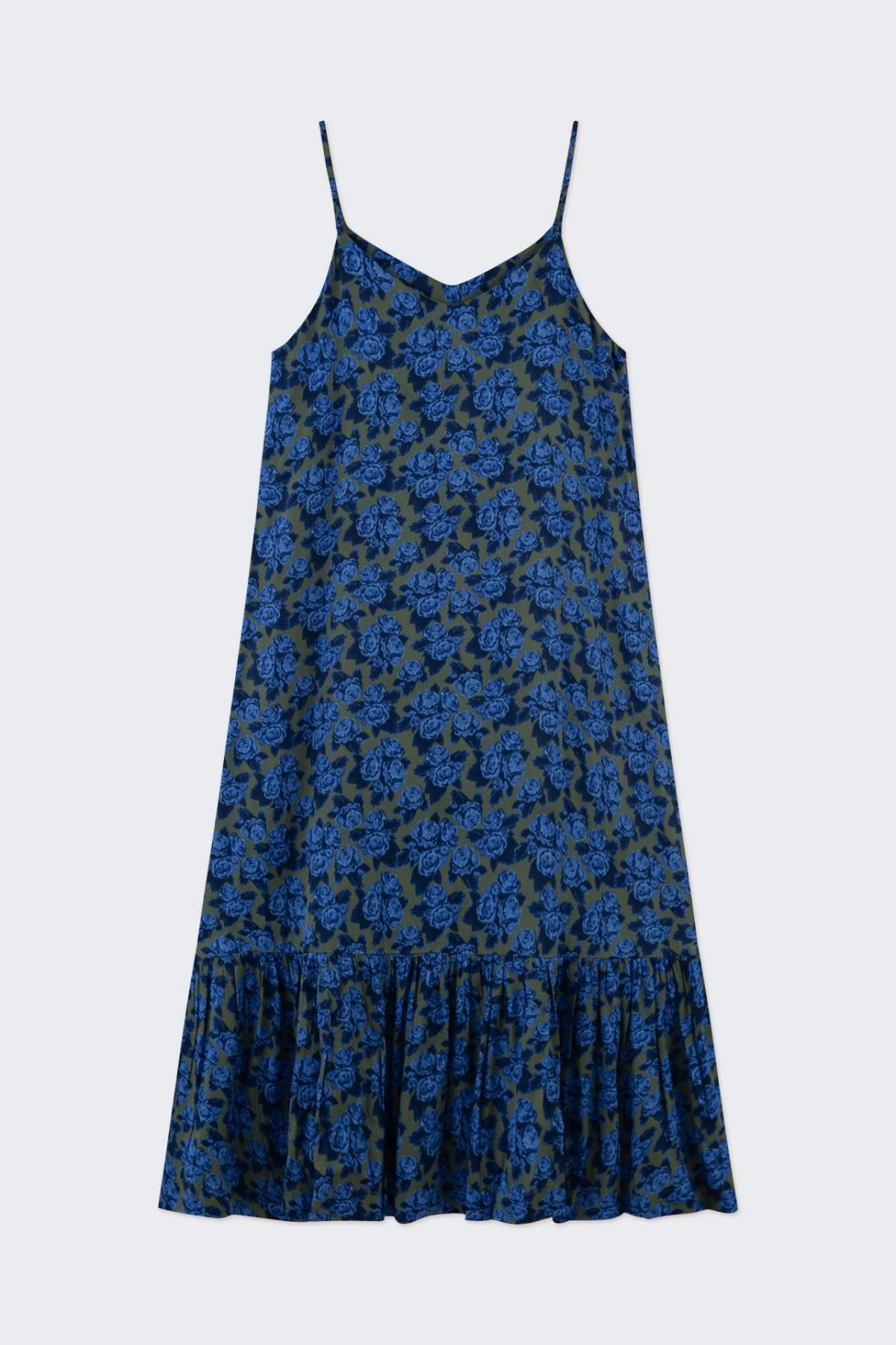 타이니코튼 플로럴 슬리브리스 미디 원피스 Vestido roses AW24-616P08 ONE COLOR - 상세 이미지 2