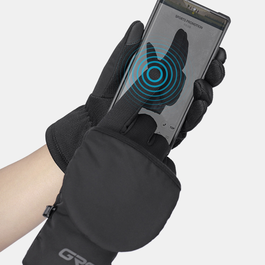 GRS 핑거커버 방한 겨울 등산 러닝 손모아 벙어리 장갑 보온