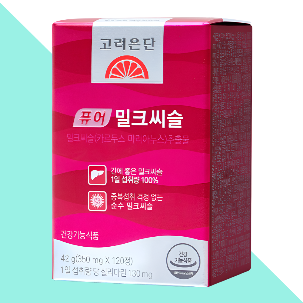 고려은단 밀크씨슬 퓨어 밀크시슬 350mg 120정X1개 - 상품 이미지