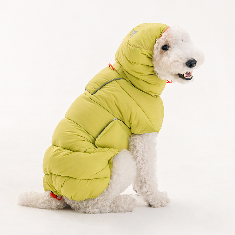 바잇미 LATTA 강아지패딩 강아지겨울옷 패딩조끼 애견 라임