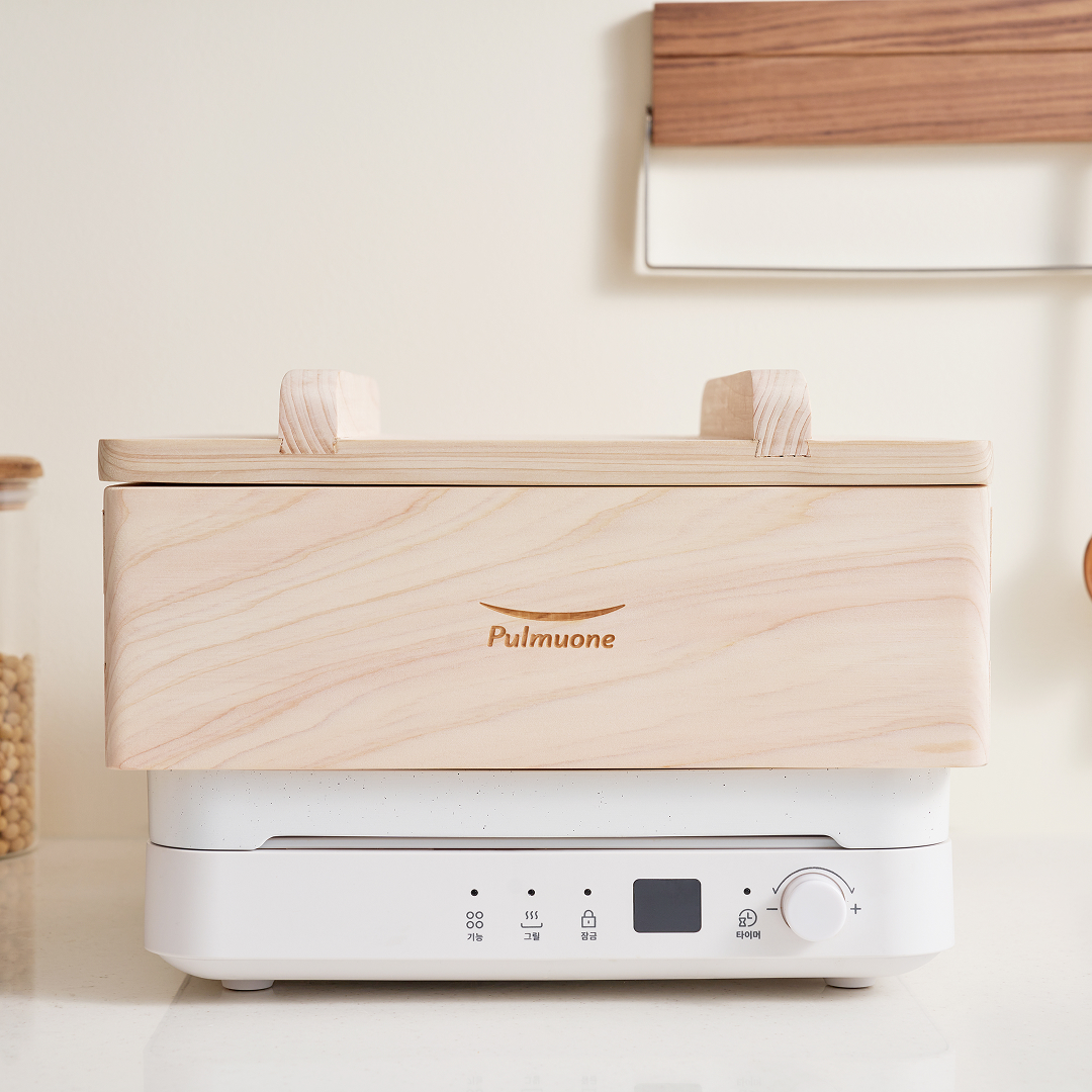 풀무원 트리플 인덕션 쿠커 1구인덕션 그릴플레이트 + 편백찜기 구성 RD1DWW1