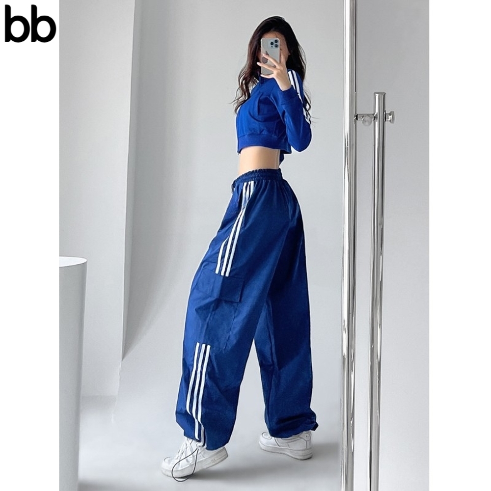 여성 줌바바지 트랙 트레이닝 줌바댄스복 줌바복 방송댄스복 단체복 의상 팬츠 공연복 레드 S - 상세 이미지 4