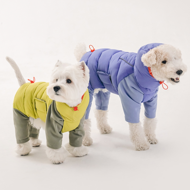 바잇미 LATTA 올인원 강아지패딩 강아지겨울옷 애견 라임