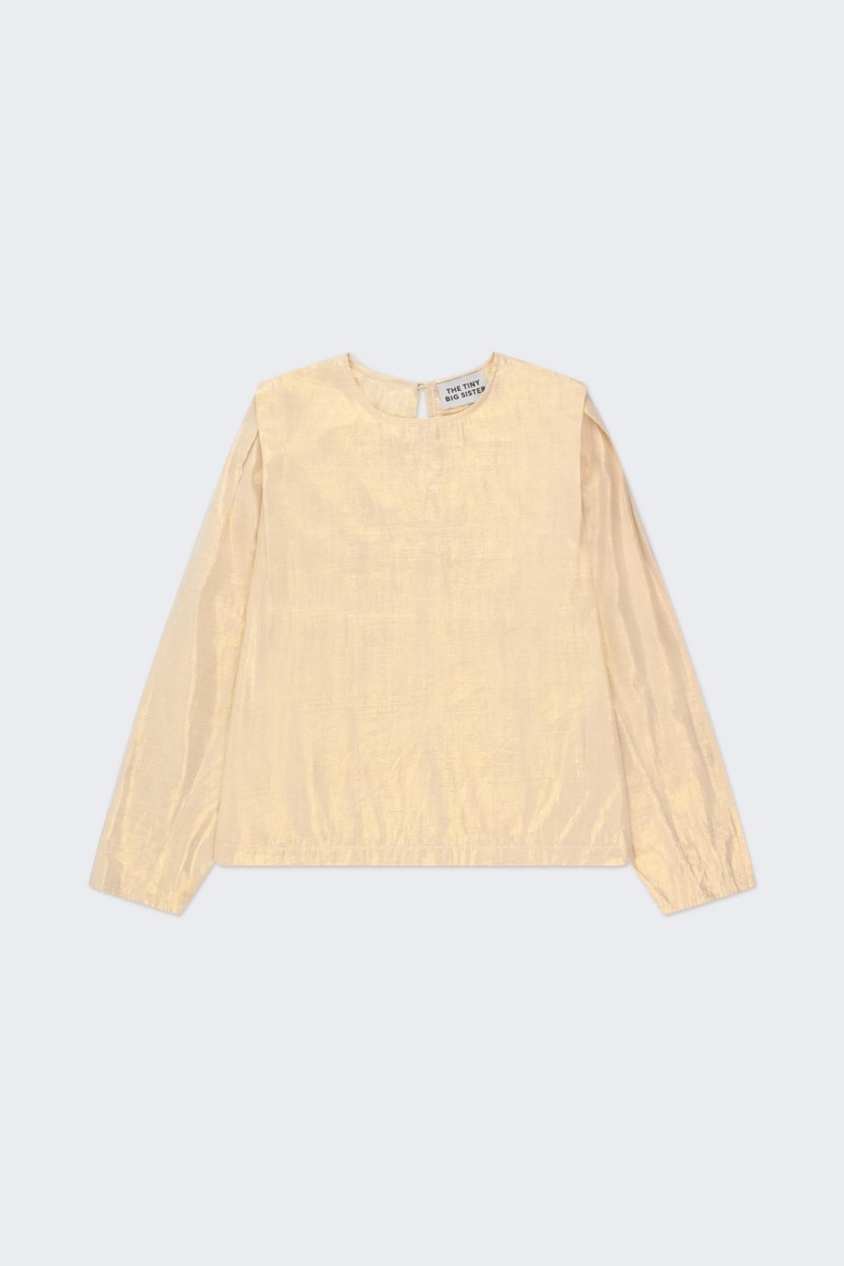 타이니코튼 플리츠 베이직 라운드넥 블라우스 AW24-602P66 ONE COLOR - 상품 이미지