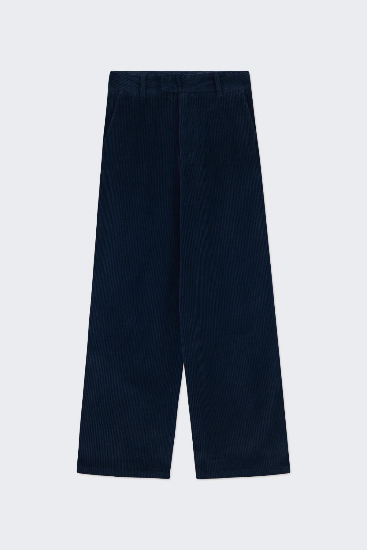 타이니코튼 코듀로이 와이드 팬츠 AW24-634107 NAVY - 상세 이미지 2