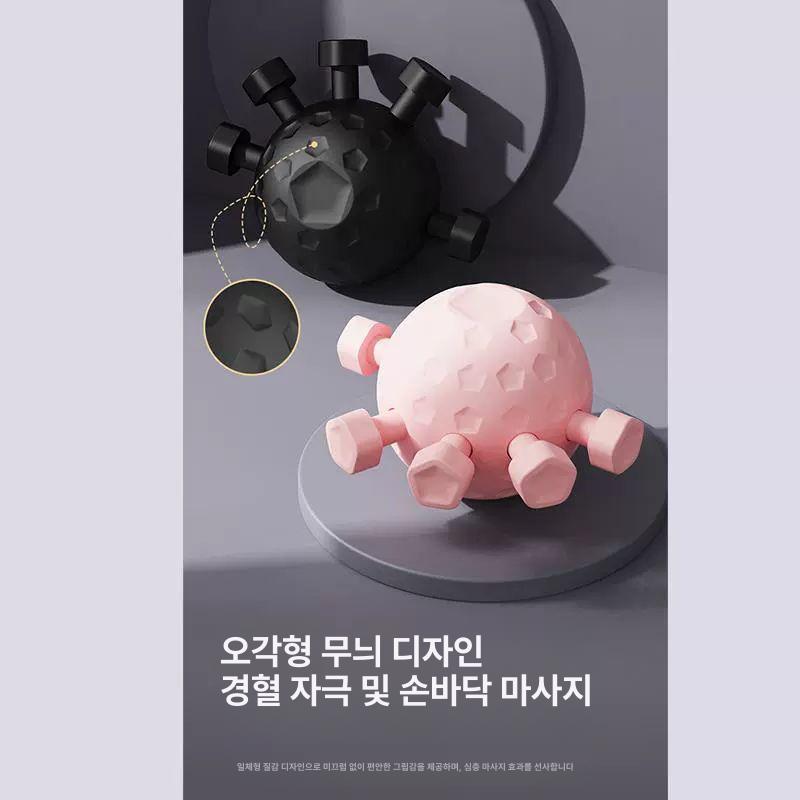 손가락 악력기 무소음 운동기구 그립형 기구 손완력기 검정색 자극점 강화 그립 - 상세 이미지 5
