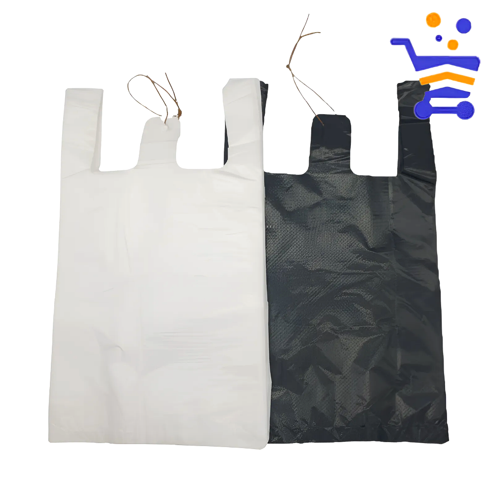 손잡이 비닐봉투 3L 미니 200매 마트 업체 배달 포장 리필 검정 비닐 봉지 쓰레기 봉투 - 메인 이미지