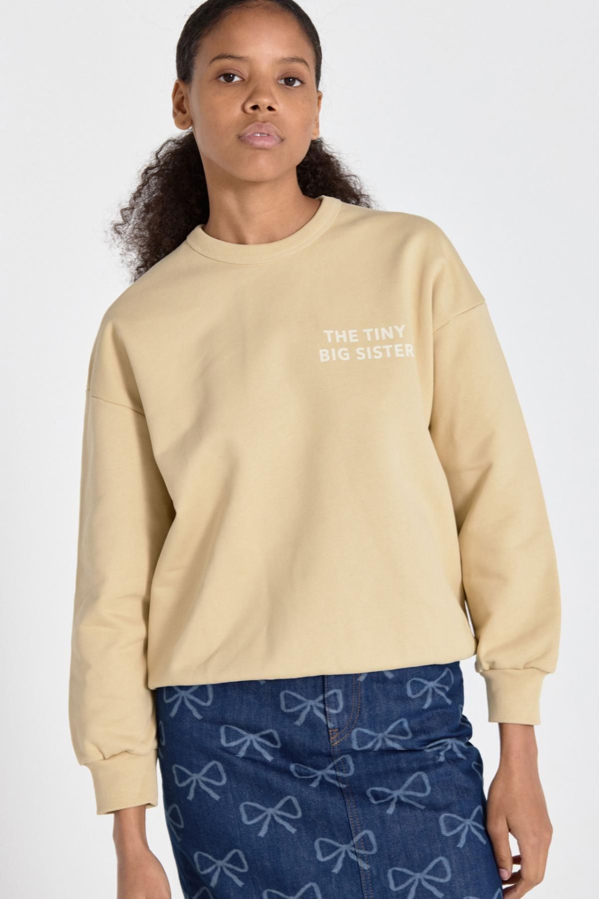 타이니코튼 베이직 라운드넥 맨투맨 Sudadera TTBS AW24-740P01 ONE COLOR - 상세 이미지 3