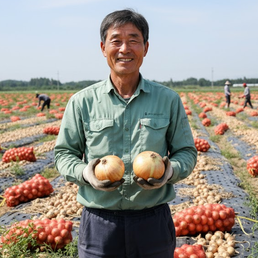 산지직송 단단한 국내산 햇양파 대용량 2kg - 상품 이미지