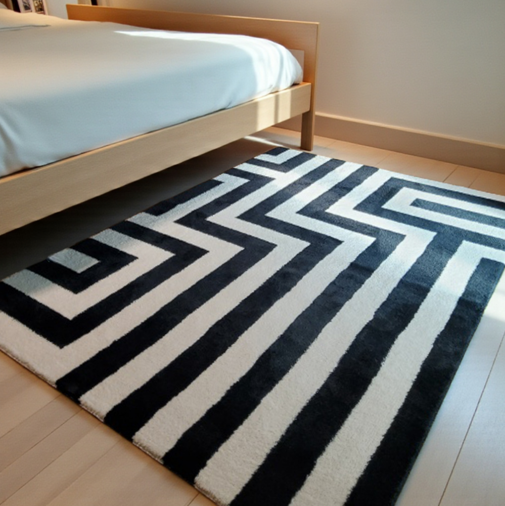 홈집합 고급 러그 먼지없는 워셔블 프리미엄 거실카페트 메이즈, 160x230cm