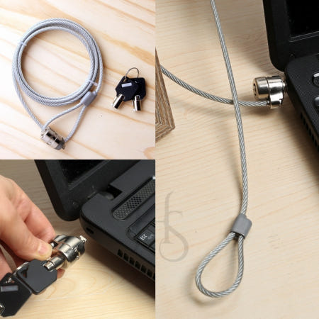 [해리토피아]NAUM 노트북 잠금장치 도난방지 비밀번호 컴퓨터도난방지 노트북용 노트붕용자물쇠 보조키