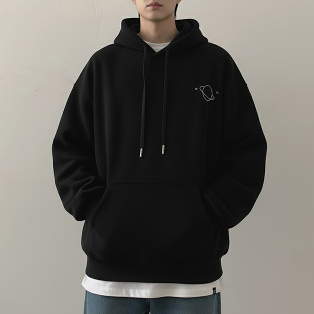 남자 기모 후드티 자수 오버핏 맨투맨 긴팔 3XL 5XL - 상품 이미지