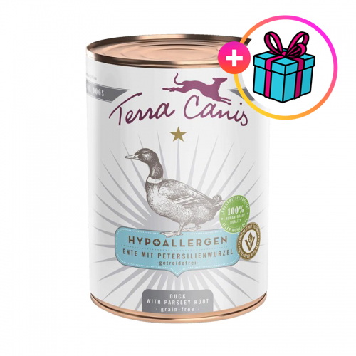 테라카니스 캔 강아지 습식사료 하이포알러젠 오리와 파슬리, 400g, 1개