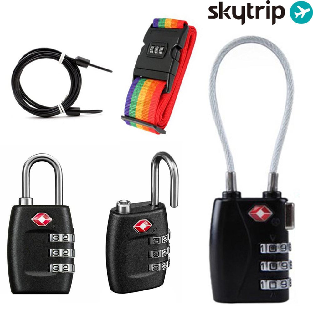 여행용 와이어자물쇠 가방 tsa자물쇠 열쇠 유럽 여행 벨트 캐리어 자물쇠 잠금장치 제품 이미지