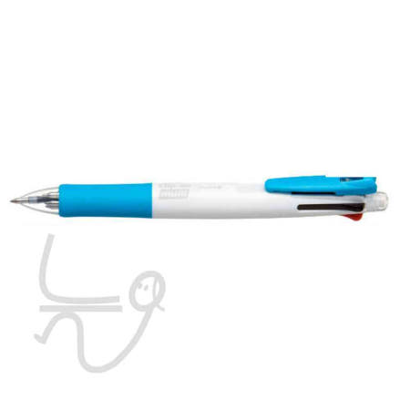 [늘WAYS협력사]늘ways 제브라 클립온 멀티펜K 4색 0.7 볼펜 샤프 B4SA1 블라이트블루 클립펜