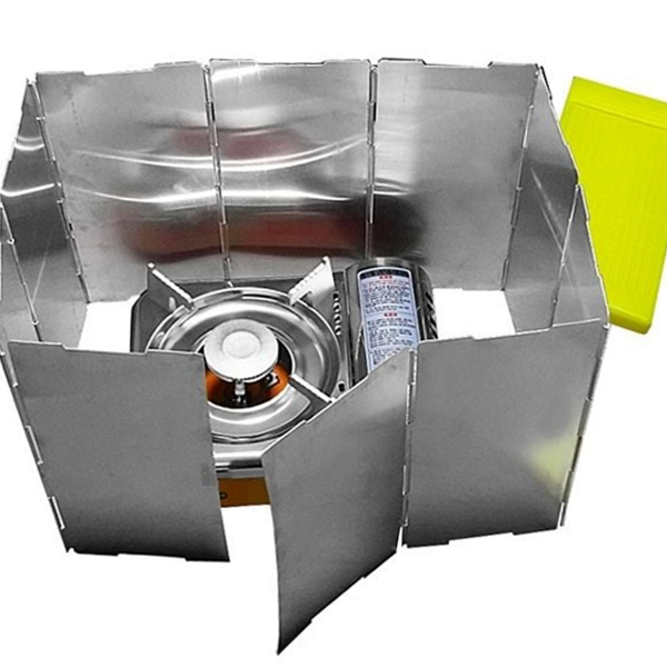 접이식 캠핑 버너 스탠드 10단 대형 버너 바람막이 알루미늄 휴대용