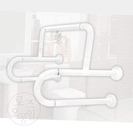 로공일 소변기손잡이 백색 안전소변기손잡이 장애인편의시설