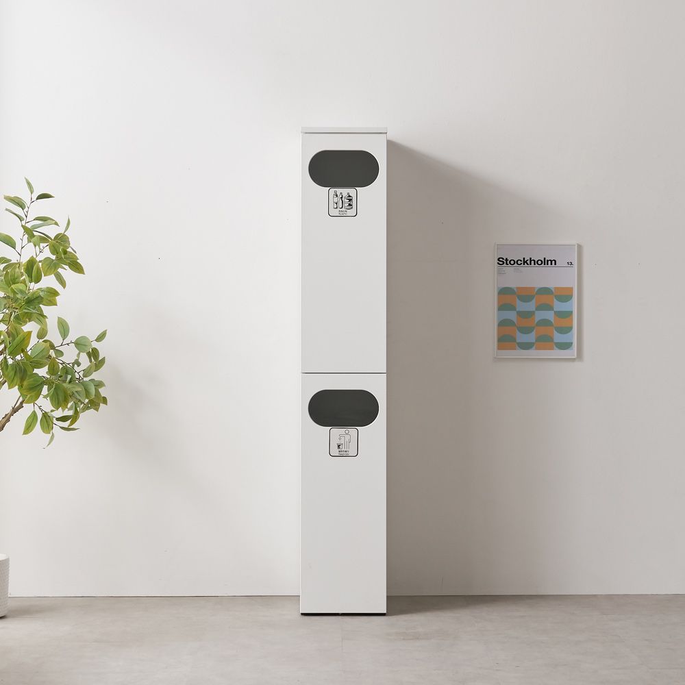 가구의서 재활용 분리수거함 휴지통 2단 2칸 300x405x1688mm