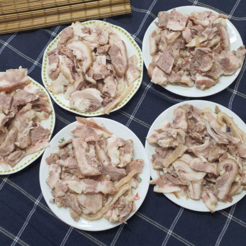 자연가득 국내산 돼지머리 고기 슬라이스 1kg 10인분 - 상세 이미지 2