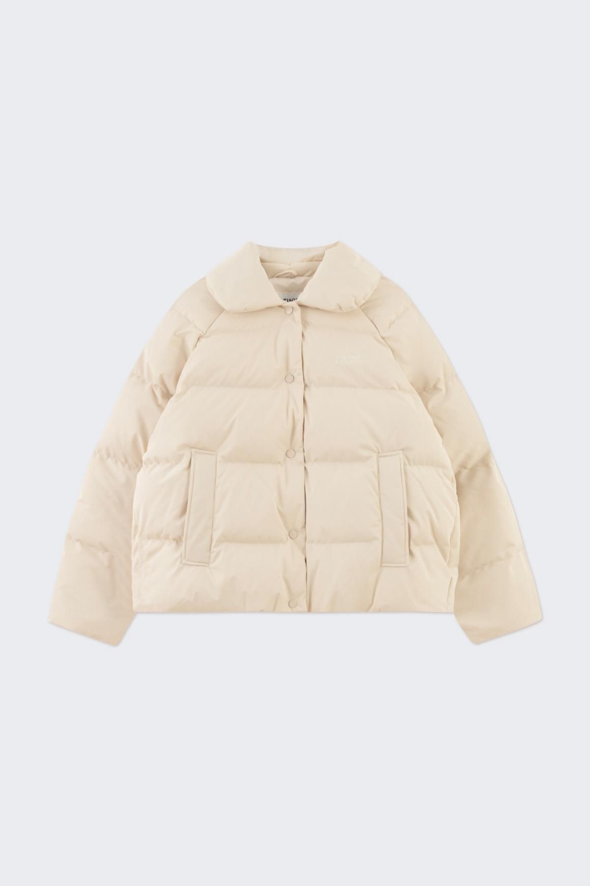타이니코튼 라이트 패딩 경량 아이보리 숏패딩 AW24-673103 BEIGE - 상품 이미지