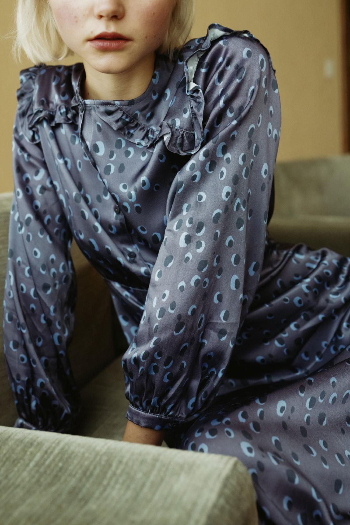 타이니코튼 애니멀 프린트 미디 원피스 AW23-630K29 ONE COLOR - 상세 이미지 4