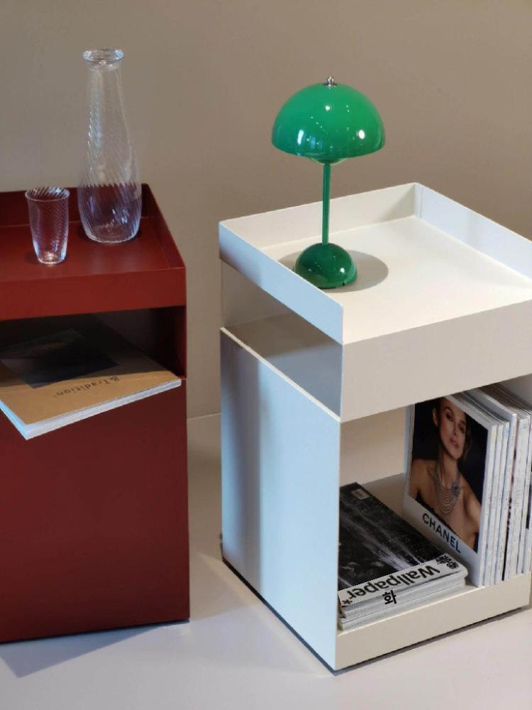 북유럽 사이드테이블 카페 쇼파 옆 협탁 티테이블 레드 큐브