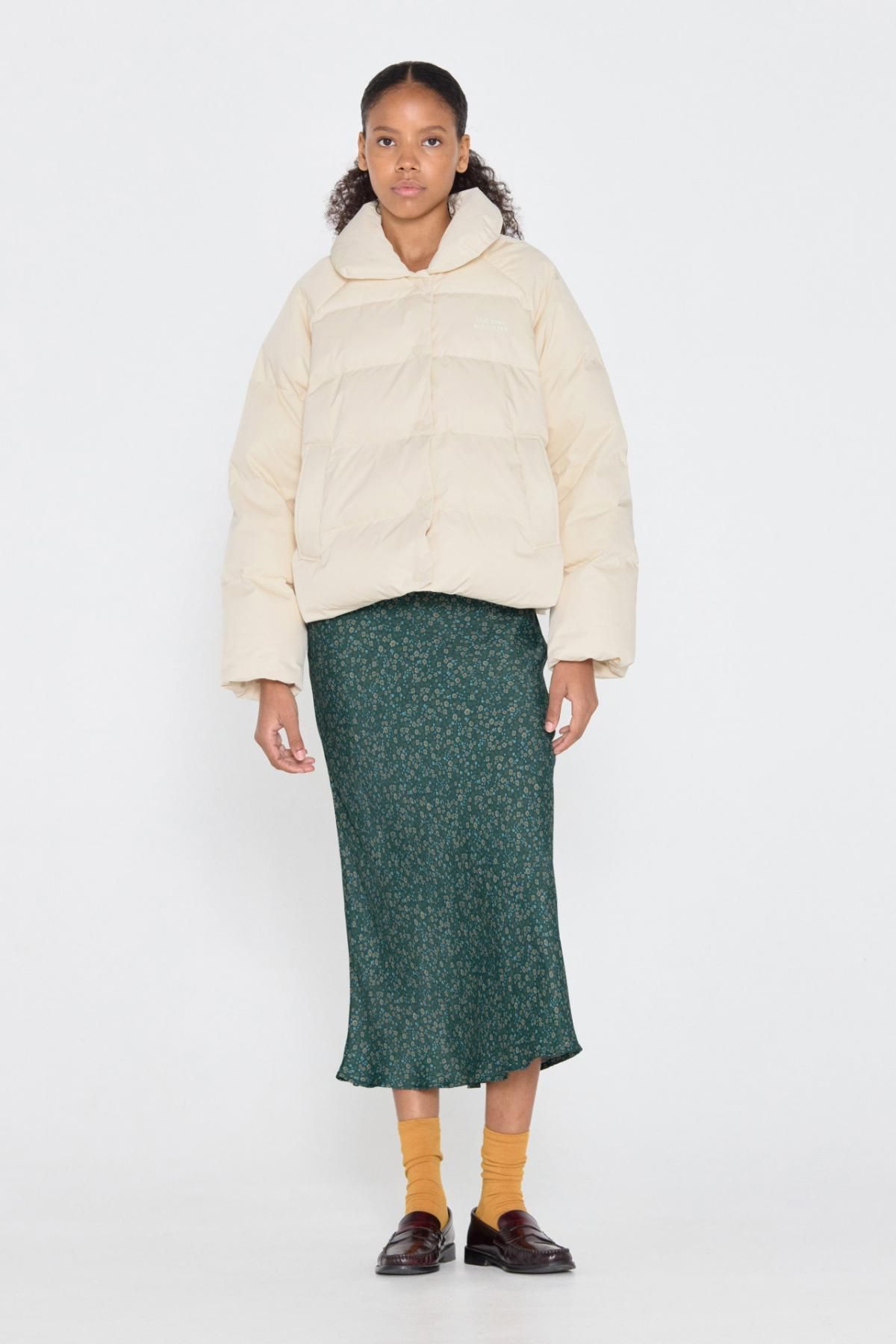 타이니코튼 라이트 패딩 경량 아이보리 숏패딩 AW24-673103 BEIGE - 상세 이미지 4