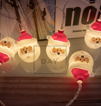 [트렌디프레소 협력사]데이슬롯 LED 산타 전구 3M 웜색 트리LED 크리스마스장식 크리스마스조명무드등