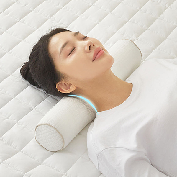 집앤콕 빨아쓰는 원형 경추베개 거북목 일자목 1+1