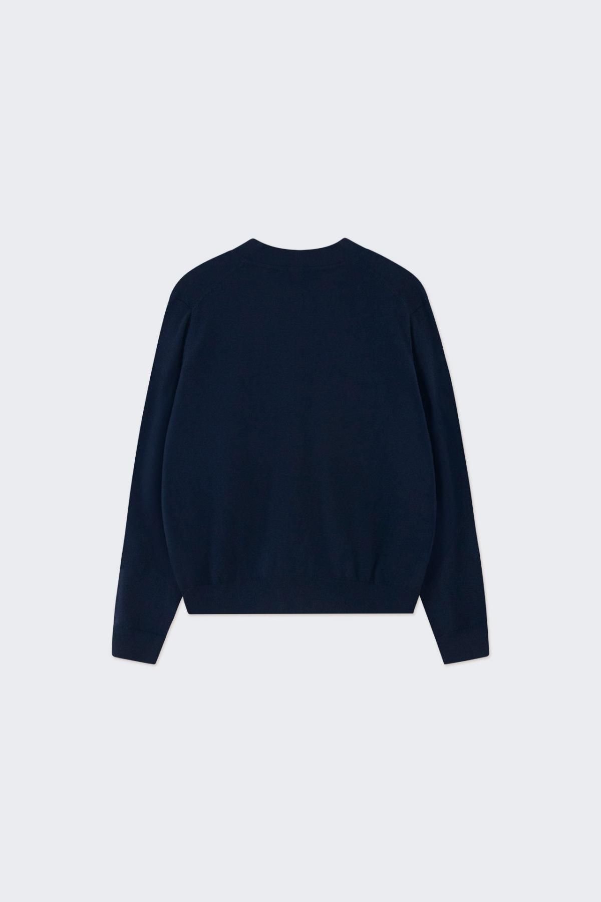 타이니코튼 리본 포인트 브이넥 니트 카디건 AW24-697107 ONE COLOR - 상세 이미지 2