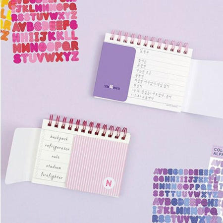 외우기단어장 외우기 스프링 단어장 공부 스터디 영어 한문 단어 4P