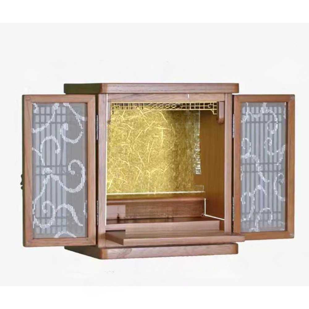 가정용 불단 창가학회 전용 불전 제사 목재 제단 기도 A형 27.5x31cm - 상품 이미지