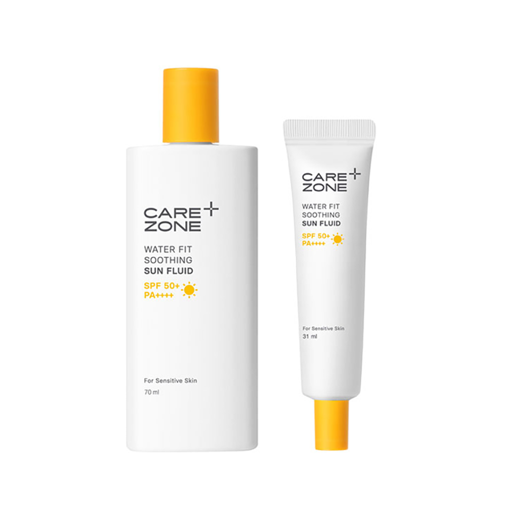 케어존 워터핏 수딩 선플루이드 70 mL + 31 mL (SPF 50+/PA++++) - 상세 이미지 3