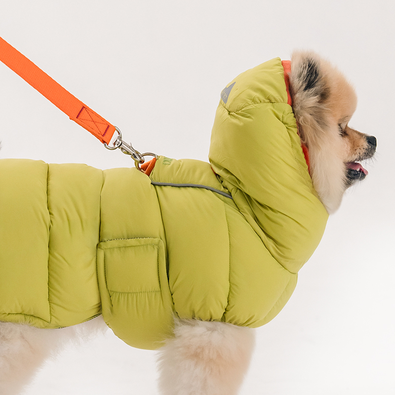 바잇미 LATTA 강아지패딩 강아지겨울옷 패딩조끼 애견 라임