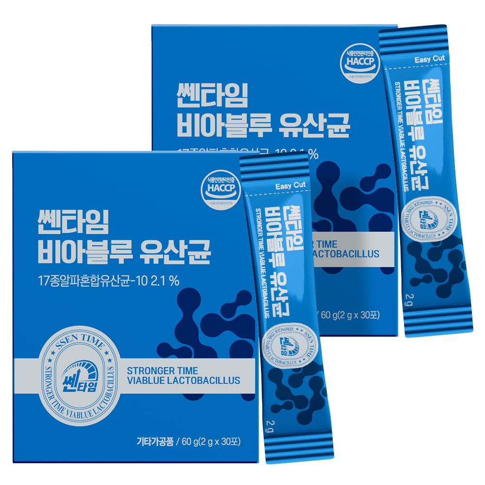 쎈타임 비아블루 전립선 유산균 30포, 2개 - 메인 이미지